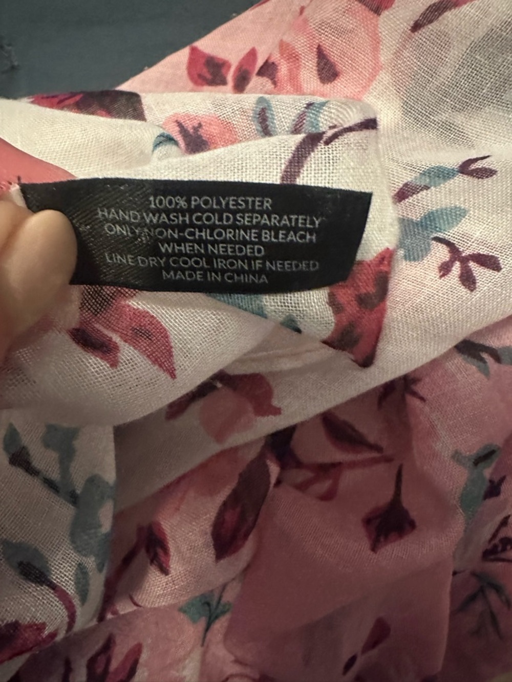 Lane Bryant Floral Sheer Pink and White Kimono with Tassels - Picture 4 of 5